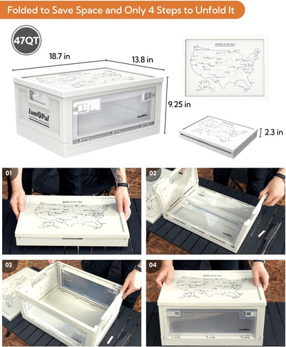 Lum box  47qt Storage Box