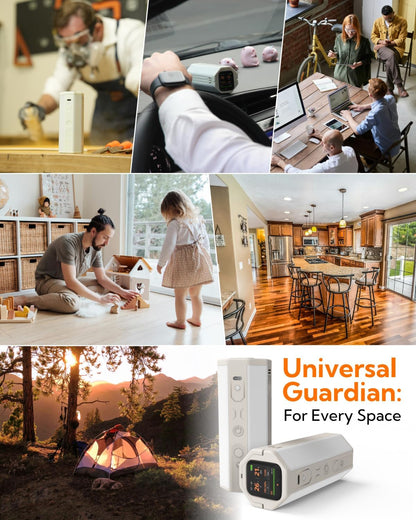 LUM GUARD Portable Air Monitor(white)