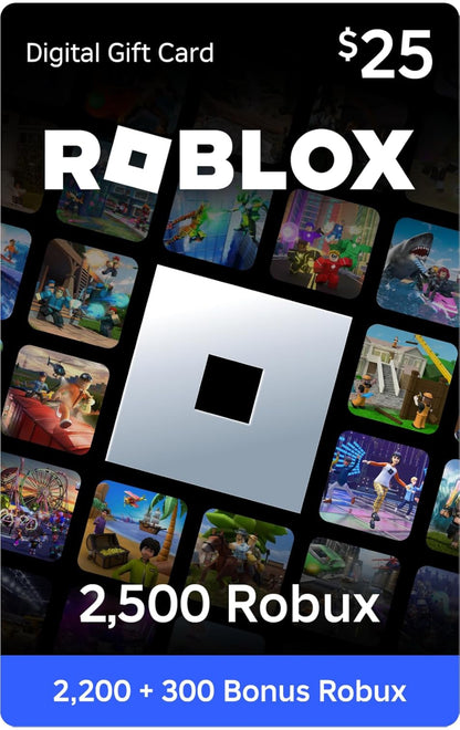 Roblox Digital Gift Card - 2,500 Robux [Includes Exclusive Virtual Item] [Digital Code]