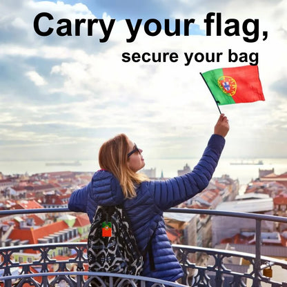 Smart Bag Security Tag -  Portugal Flag [Pack 2]